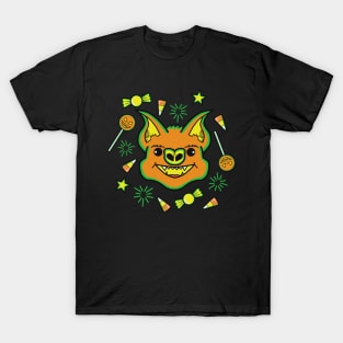 Halloween Bat Loves Candy T-Shirt